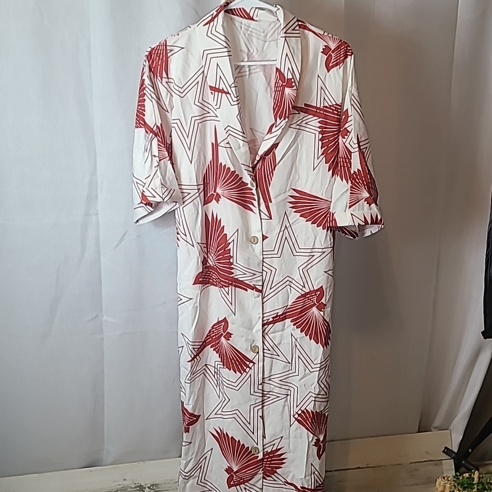 Stars & Sparrows Button-Up Dress Cupshe. New With Tags Xl - Picture 2 of 7